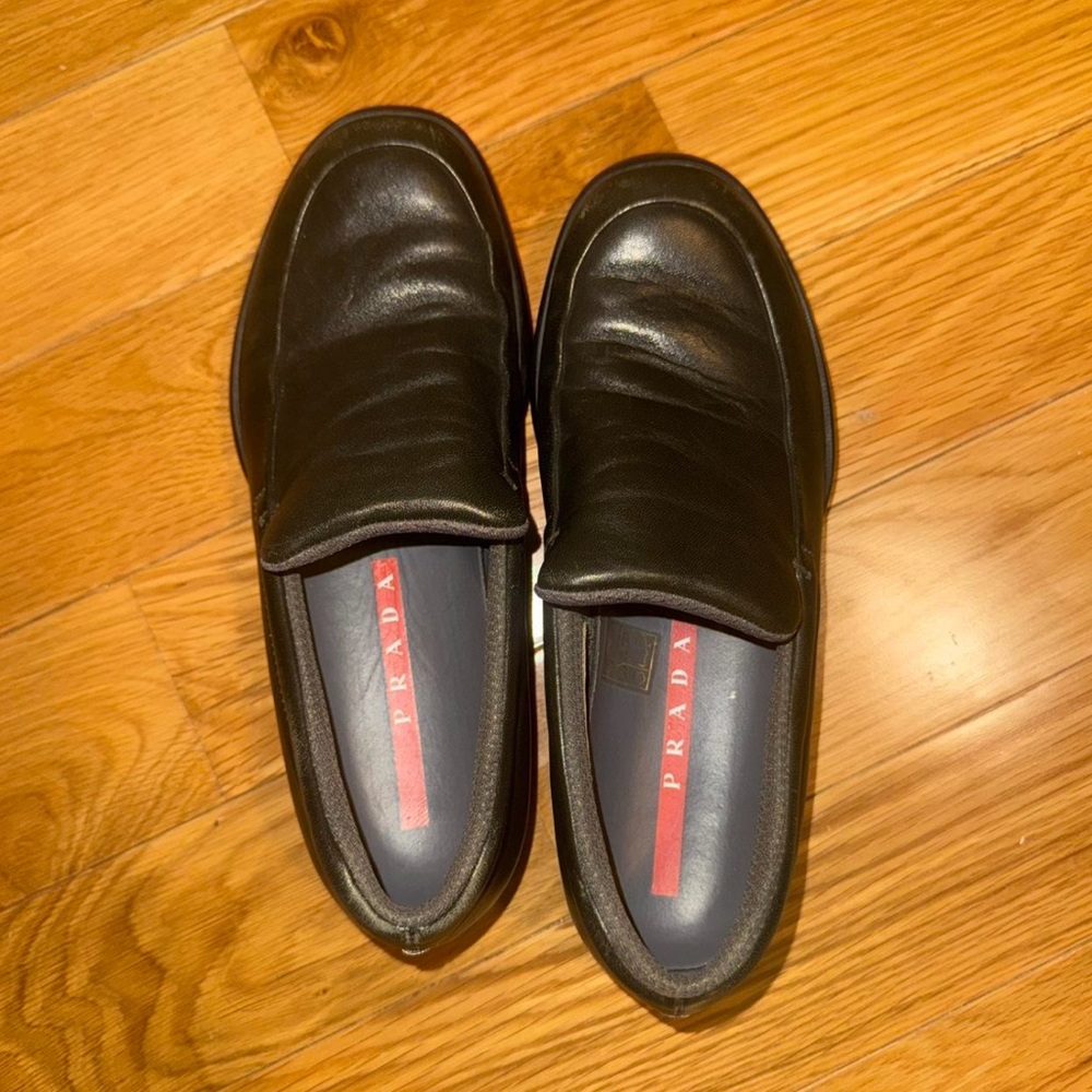 Prada Women’s Black Leather Loafers